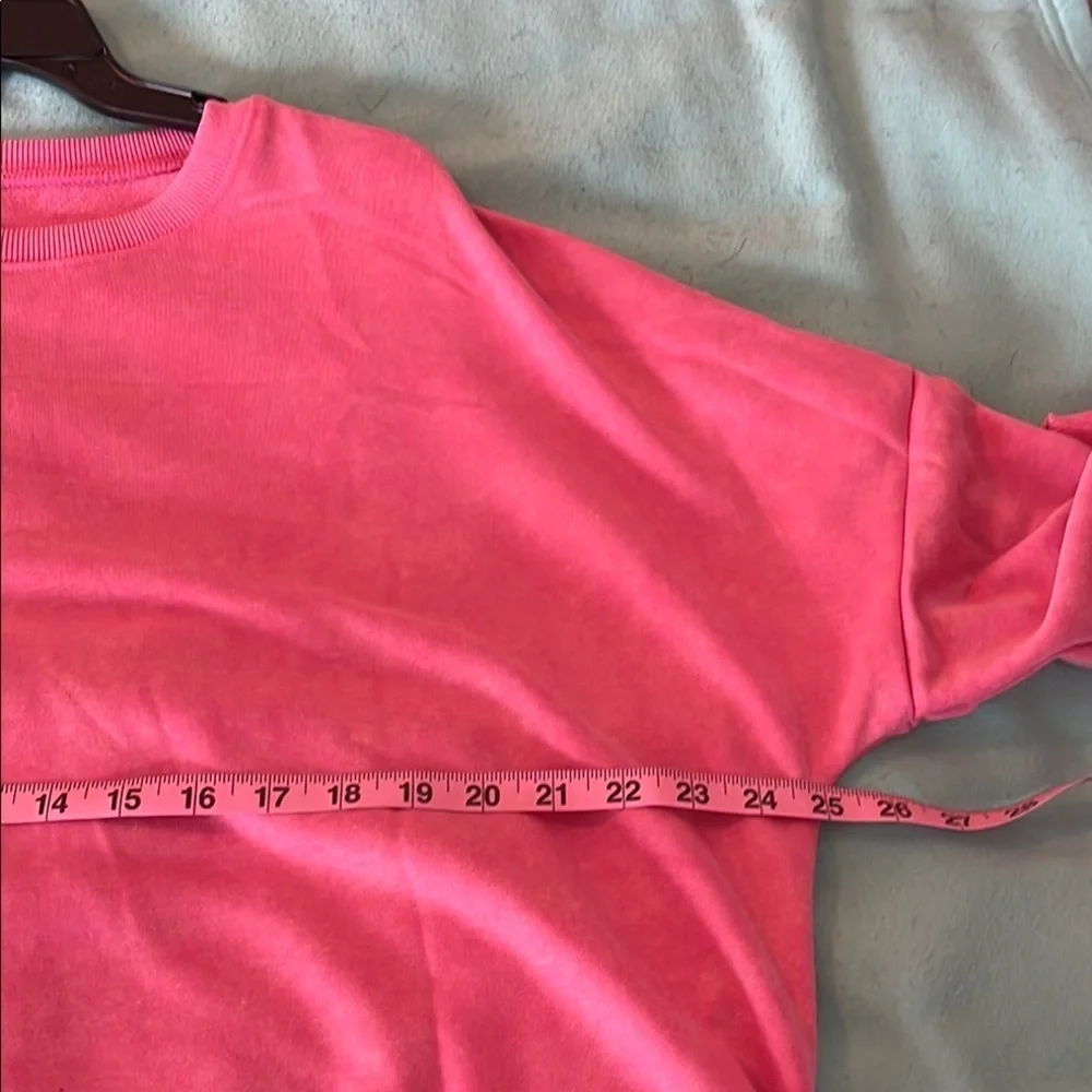 Pink Relaxed Fit Crewneck Sweatshirt Size Large - Picture 5 of 8